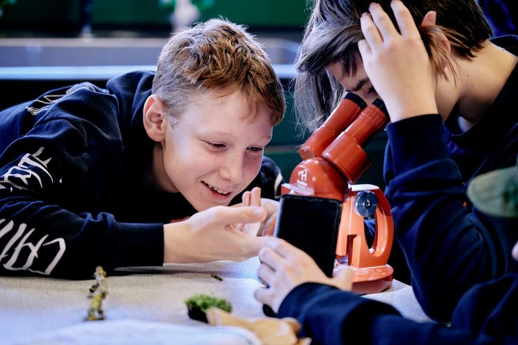 Folkeskoleelever over hele landet har bidraget stort til vores viden om mosser, laver og bjørnedyr. Foto: Thomas Evaldsen