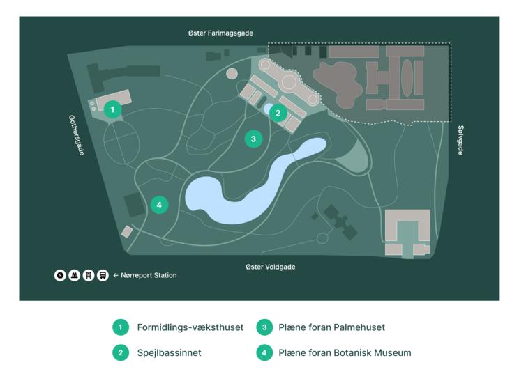 Kort over Botanisk Have