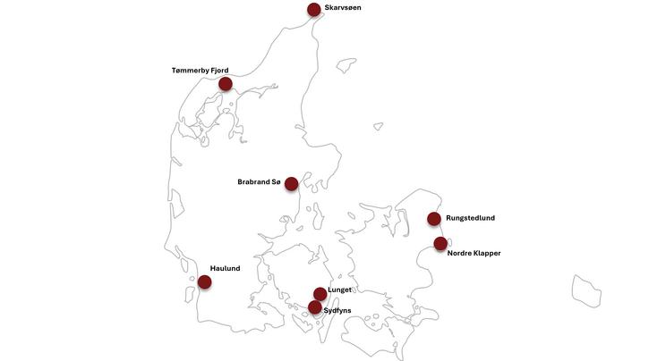 CES-lokationer i Danmark