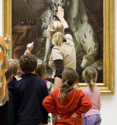 Børneomvisning på SMK. Foto: SMK - Statens Museum for Kunst